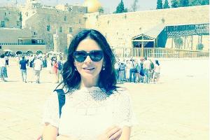 Bitte lächeln: Catherine Zeta-Jones auf Sightseeing-Tour in Jerusalem