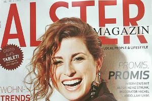 Ann Sophie hatte beim Shooting für ihr erstes Magazin-Cover sichtlich Spaß