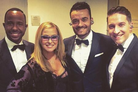 Swing-Combo trifft Superstar: Inan Lima, Anastacia, Giovanni Zarrella und Tom Marks (v.l.) Swing-Combo trifft Superstar: Inan Lima, Anastacia, Giovanni Zarrella und Tom Marks (v.l.)