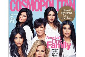 Kris Jenner posiert mit ihren Töchtern für "Cosmopolitan"-Cover