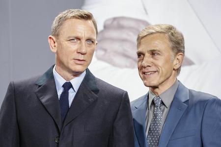 Daniel Craig (l.) und Christoph Waltz bei der 
