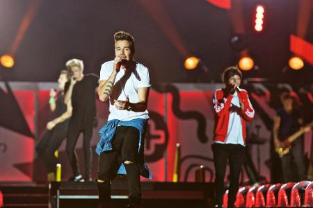 Liam Payne (vorne) und seine One-Direction-Kollegen bei einem US-Konzert im August Liam Payne (vorne) und seine One-Direction-Kollegen bei einem US-Konzert im August