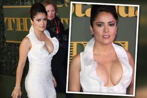 Salma Hayek: Hingucker mit Mega-Dekolleté
