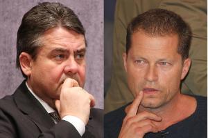 Haben sich über Fremdenfeindlichkeit in Deutschland ausgetauscht: Sigmar Gabriel (l.) und Til Schweiger