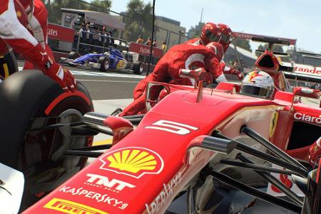 In der Rennsport-Simulation In der Rennsport-Simulation