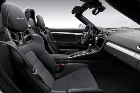 Spartanisch, dennoch teuer: Innenausstattung des Boxster Spyder