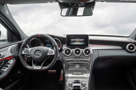 Viel Carbon, viel Leder: Innenausstattung des C 63 S AMG
