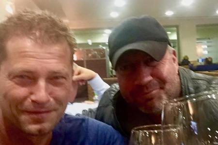 Feucht-fröhlich nach getaner Arbeit: Kino-