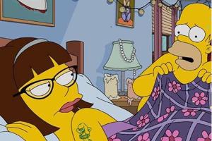 Lena Dunham landet mit Homer Simpson im Bett