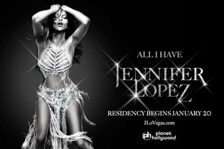 Mit diesem Plakat bewirbt Jennifer Lopez ihre Show in Las Vegas