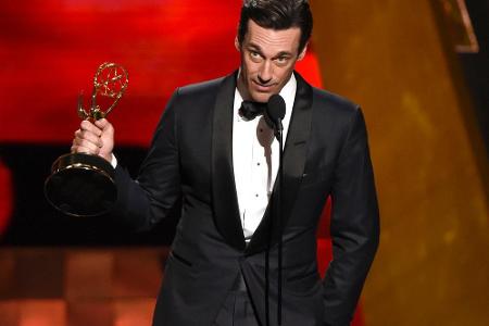 Jon Hamm erhielt am Sonntag in Los Angeles seinen ersten Emmy