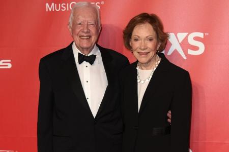 Jimmy Carter und seine Frau Rosalynn im Februar 2015 Jimmy Carter und seine Frau Rosalynn im Februar 2015