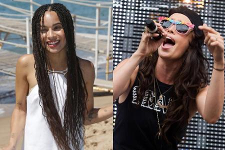 Nehmen #penisgate zusammen lockerer: Zoë Kravitz (li.) und Chelsea Tyler (re.)