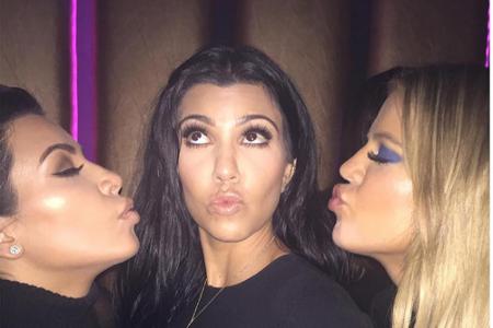 Kim, Kourtney und Khloe (v.l.n.r.) hatten mächtig Spaß bei der Geburtstagsfeier ihrer jüngsten Schwester
