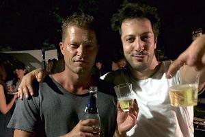 Til Schweiger und Fahri Yardim in Feierlaune