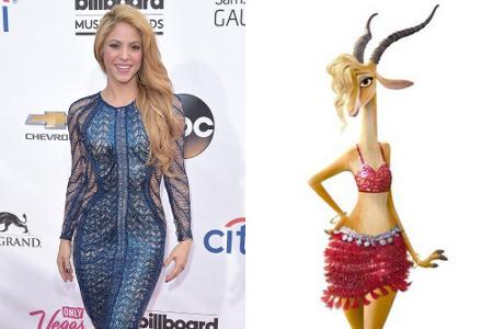 Eine gewisse Ähnlichkeit ist der Gazelle und Shakira nicht abzusprechen Eine gewisse Ähnlichkeit ist der Gazelle und Shakira nicht abzusprechen