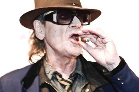 Ganz der Alte: Udo Lindenberg Ende 2012 mit Zigarre bei einer Musicalpremiere