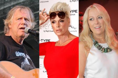 Gunter Gabriel, Brigitte Nielsen und Jenny Elvers (v.l.) gehören zu den Dschungelcampern 2016 Gunter Gabriel, Brigitte Nielsen und Jenny Elvers (v.l.) gehören zu den Dschungelcampern 2016