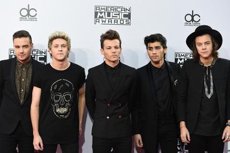 Die Jungs der Boygroup One Direction Ende 2014, damals noch mit Zayn Malik Die Jungs der Boygroup One Direction Ende 2014, damals noch mit Zayn Malik