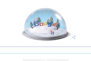 Schnee-Google: Ein Doodle für den Winteranfang