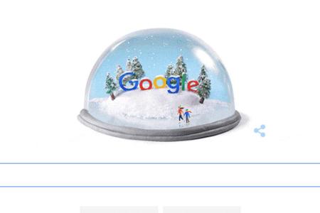 Googles Schneekugel zum Winteranfang Googles Schneekugel zum Winteranfang