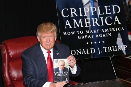 Präsidentschaftskandidat Donald Trump bei der Präsentation seines neues Buchs 