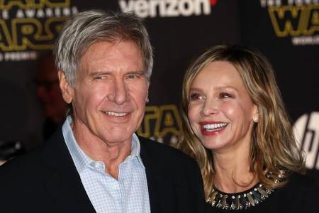 ...in Begleitung seiner Frau Calista Flockhart, die einst als 