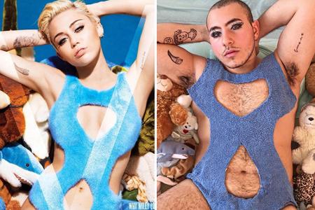 Das Tolle an seinen schicken Outfits à la Miley Cyrus - sie sind fast alle aus simplen Dingen hergestellt. Hier zum Beispiel...