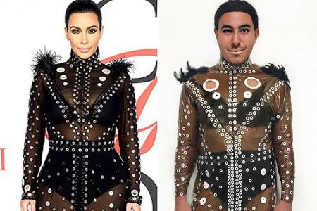 Kim Kardashians durchsichtige Robe ist ein einfacher Duschvorhang, der etwas modifiziert wurde.