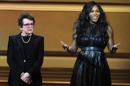 Auch Tennis-Damen wurden geehrt: Ex-Star Billie Jean King (71) und Superstar Serena Williams (34) teilten sich in New York d...