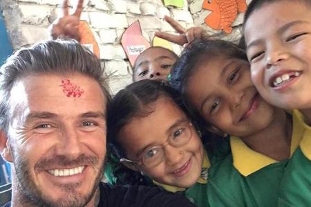 Soziales Engagement ist für David Beckham kein Fremdwort: Seit 2004 ist er Unicef-Botschafter, 2013 spendete er sein komplet...