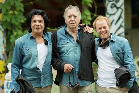 In der ersten Show am 31. Juli, 22.15 Uhr, kämpfen Costa Cordalis (71, l.), Werner Böhm (74) und Dustin Semmelrogge (35, r.)...