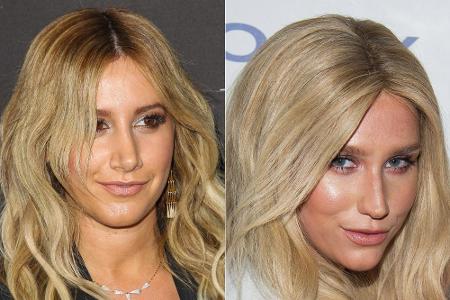 Optisch könnten Ashley Tisdale (30, l.) und Kesha (28) mehr als nur Kolleginnen sein. Die beiden Sängerinnen sind nicht die ...