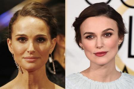 Was die Gesichtszüge betrifft, könnte es sich bei Natalie Portman (34, l.) und Keira Knightley (30) um Schwestern handeln. D...