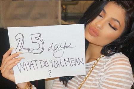 Reality-TV-Star Kylie Jenner (18) war ebenfalls beim Bieber-Countdown dabei. Seit mehr als drei Wochen schon wartet sie sehn...