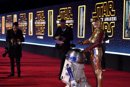C-3PO war natürlich auch auf der Premiere von 