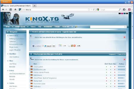 Kinox.to ist ein nahezu exakter Nachbau der von der Justiz geschlossenen Website Kino.to