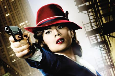 Hayley Atwell als schlagfertige Powerfrau Peggy in der neuen Marvel-Serie Hayley Atwell als schlagfertige Powerfrau Peggy in der neuen Marvel-Serie