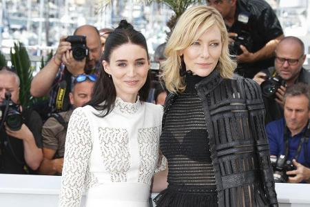 Rooney Mara (li.) und Cate Blanchett am Sonntag bei den Filmfestspielen in Cannes