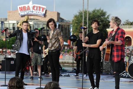 Nur Zufall: Auch bei diesem Auftritt im November 2014 kamen One Direction ohne Zayn Malik auf die Bühne Nur Zufall: Auch bei diesem Auftritt im November 2014 kamen One Direction ohne Zayn Malik auf die Bühne