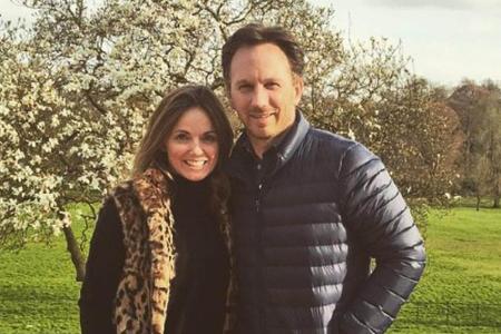 Ruhe vor der Hochzeit: Geri Halliwell und Christian Horner bei einem Spaziergang Mitte April Ruhe vor der Hochzeit: Geri Halliwell und Christian Horner bei einem Spaziergang Mitte April