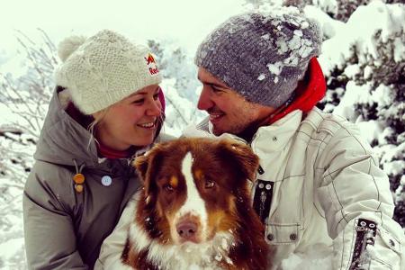 Schneehasen unter sich: Miriam Gössner und Felix Neureuther