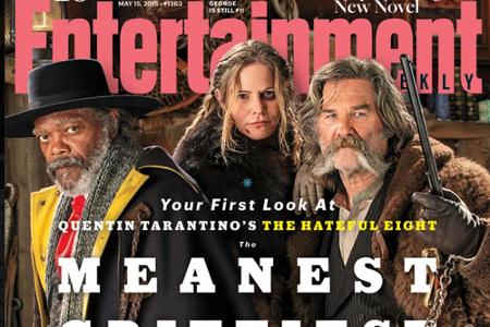 Samuel L. Jackson, Kurt Russell und Jennifer Jason Leigh sind drei der Samuel L. Jackson, Kurt Russell und Jennifer Jason Leigh sind drei der