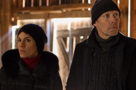 Jasmin Gerat und Lars Mikkelsen als Ermittler in Jasmin Gerat und Lars Mikkelsen als Ermittler in