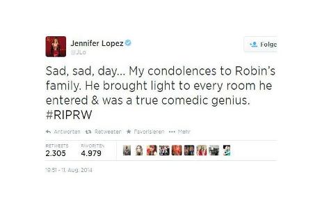 Trauer Robin Williams, jlo