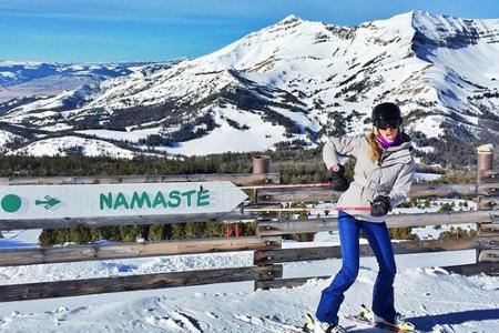 Gisele Bündchen hat Spaß im Schnee