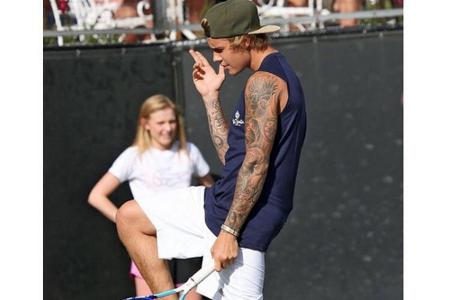 Justin Bieber entdeckte im vergangenen Jahr Tennis für sich