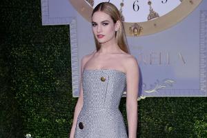Lily James bei der "Cinderella"-Premiere in London