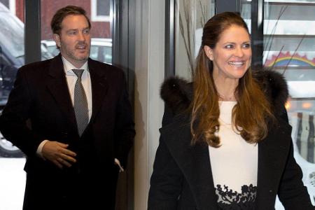 Prinzessin Madeleine und Christopher O'Neill beim Besuch eines schwedischen Jugendzentrums Anfang Februar 2015