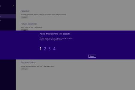 Windows 8.1 unterstützt nun auch Fingerabdruck-Sensoren, so dass die umständliche Passwort-Eingabe überflüssig wird.